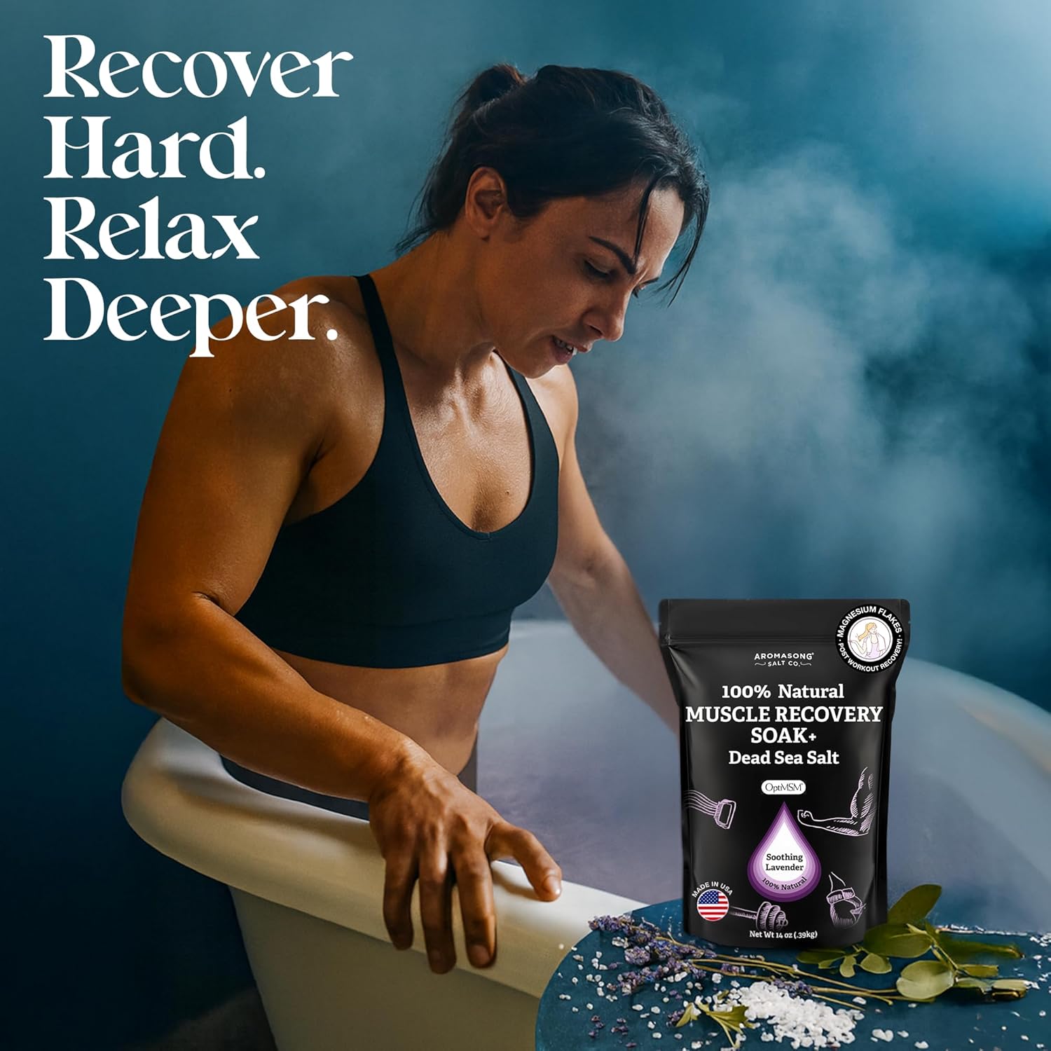 Muscle Recovery Bath Soak with – обзор и цена Bath Salts Magnesium