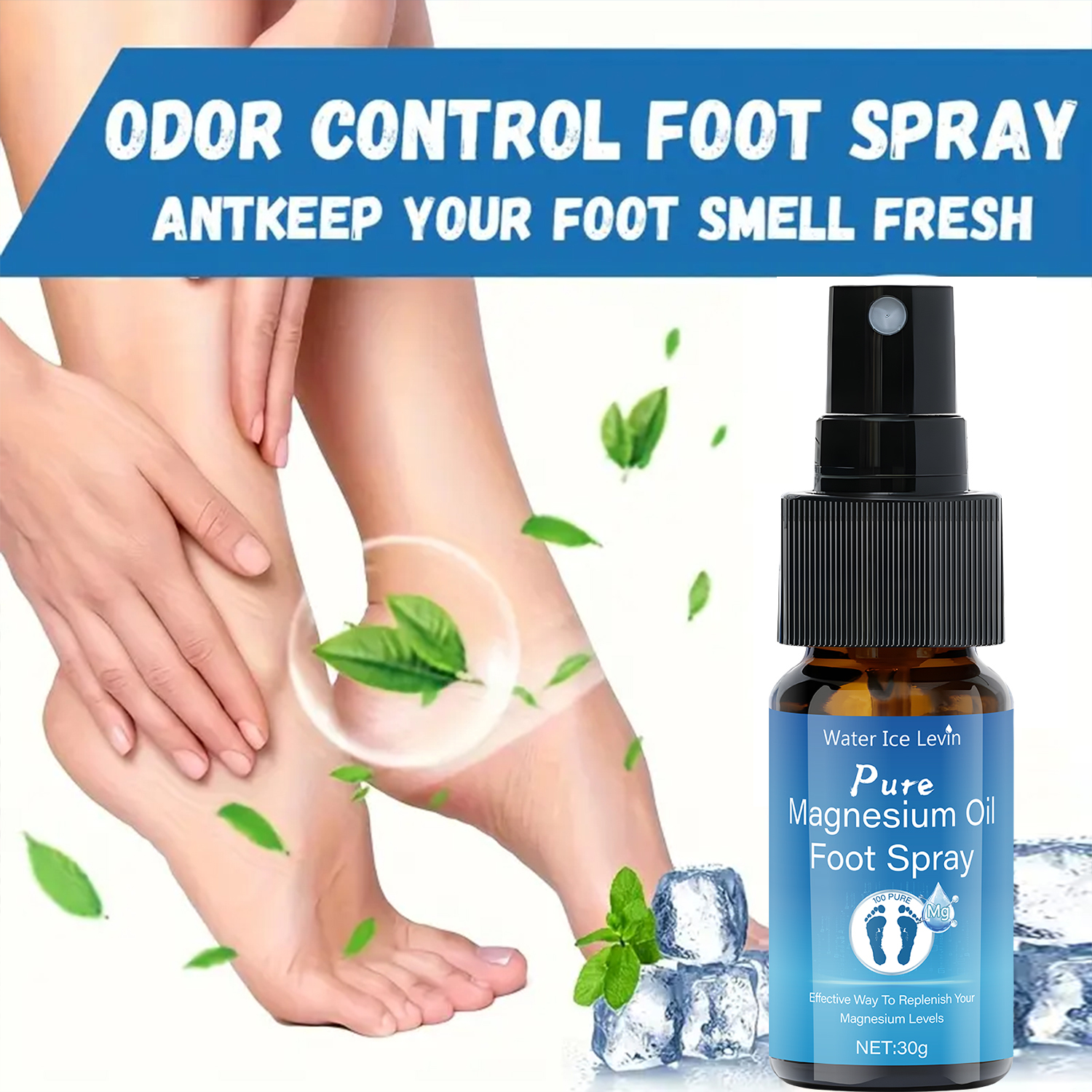 Pure Magnesium Oil Foot Spray  – обзор и цена Bath Salts Magnesium