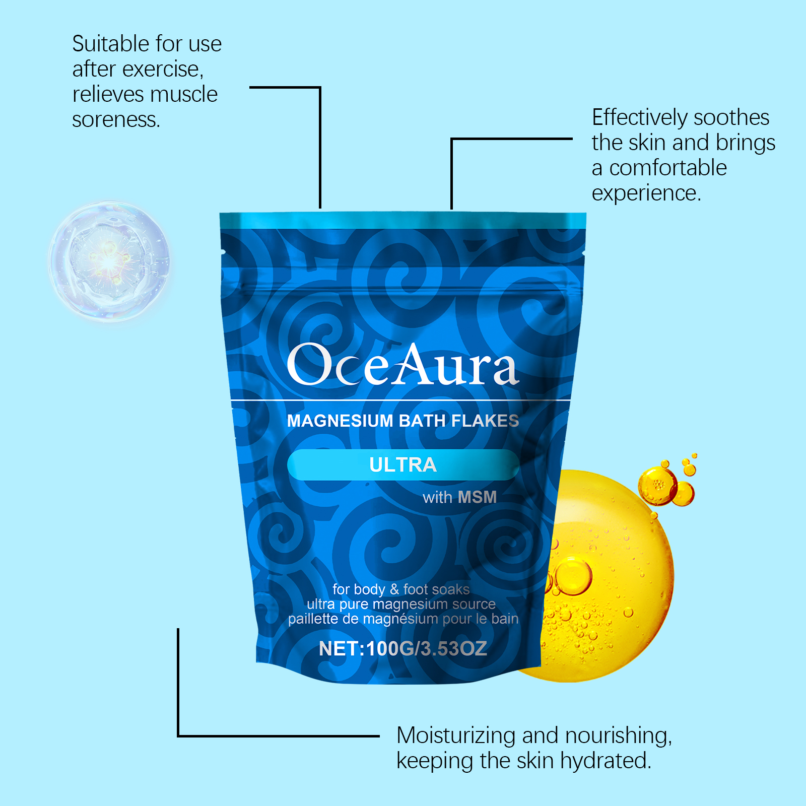 OceAura Magnesium Bath Salt An – обзор и цена Bath Salts Magnesium