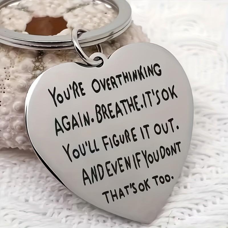 Heart-shaped engraved keyring  – обзор и цена Mental Health Wellness Quotes