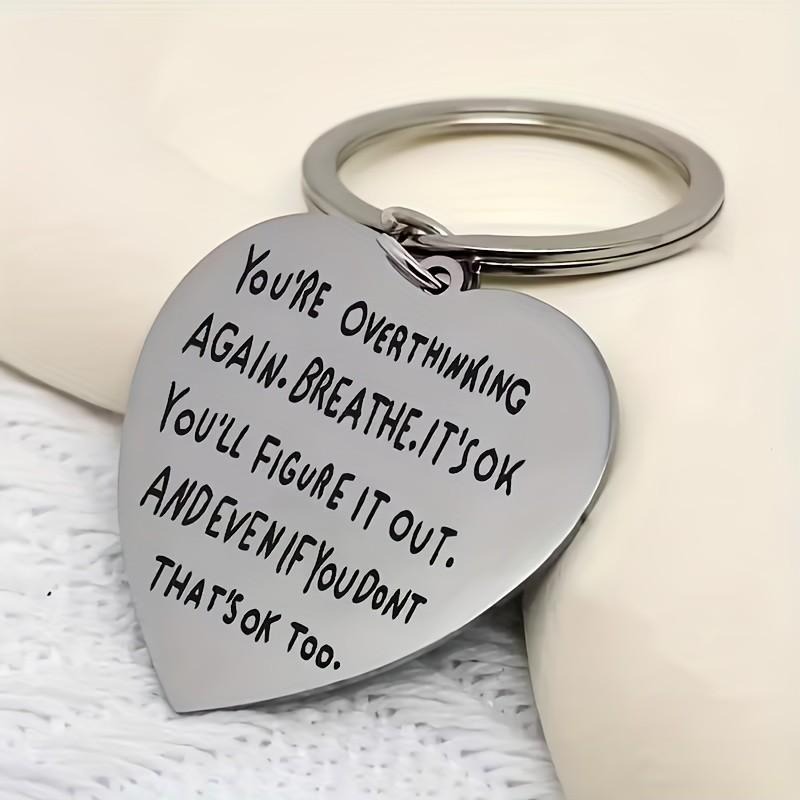 Heart-shaped engraved keyring  – обзор и цена Mental Health Wellness Quotes
