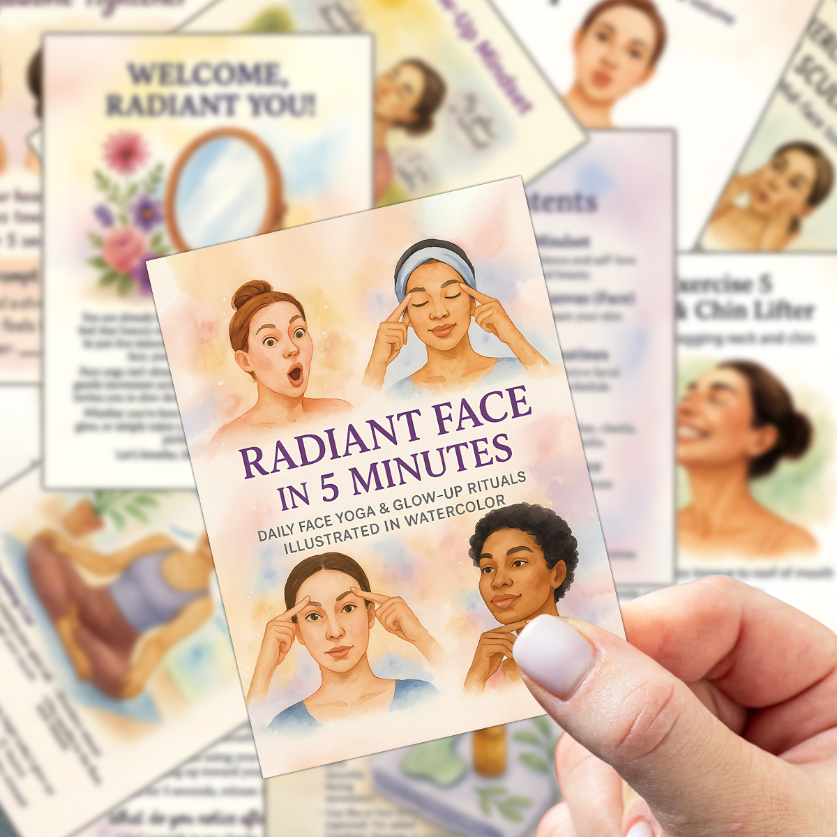 24pcs Radiant Face Yoga Cards, – обзор и цена Health Within Wellness Center