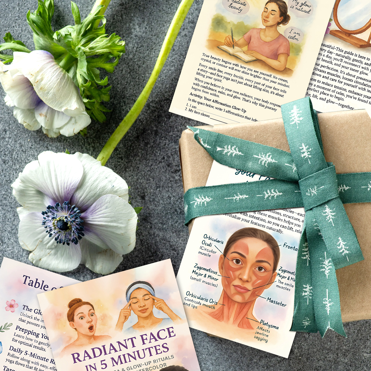 24pcs Radiant Face Yoga Cards, – обзор и цена Health Within Wellness Center