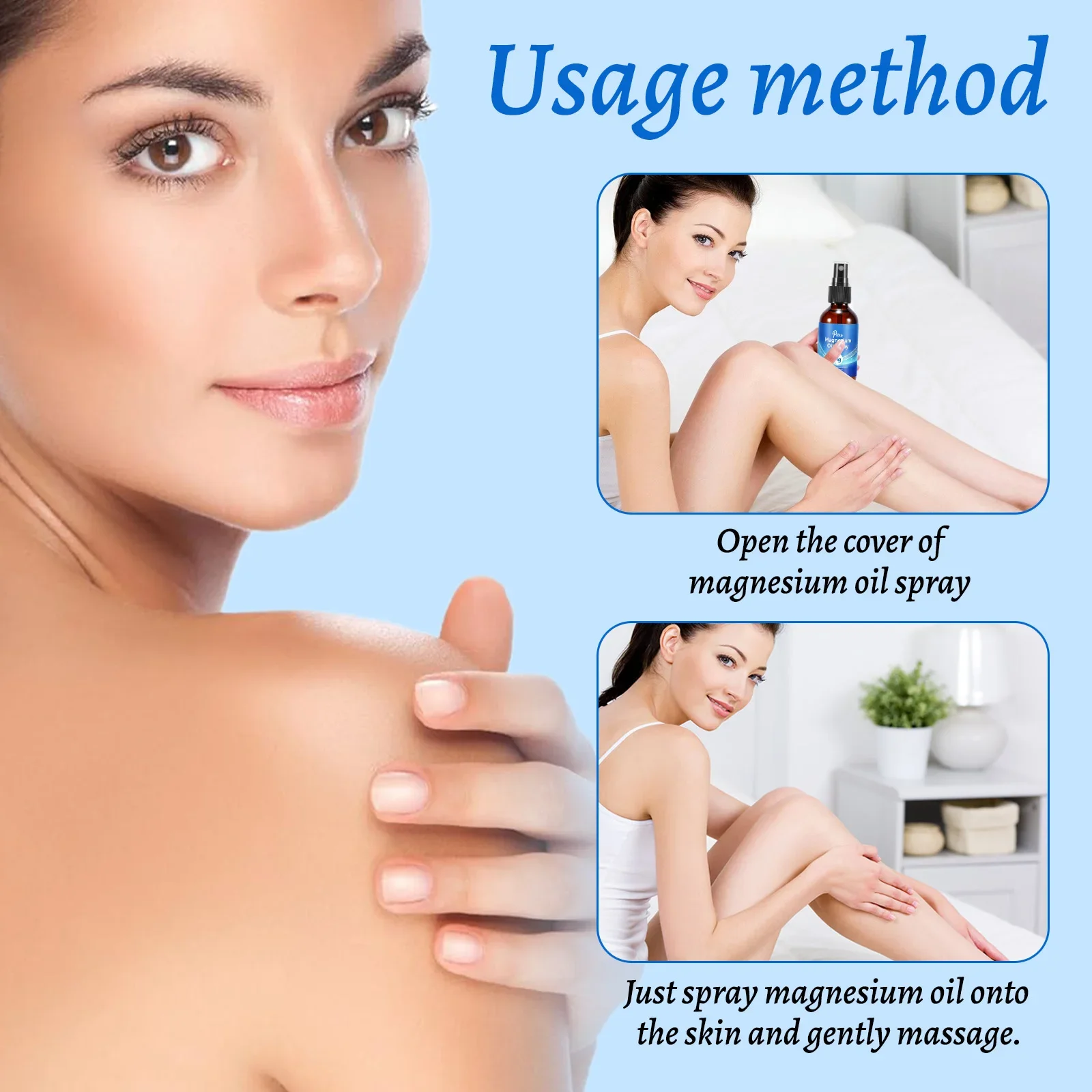 Magnesium Body Oil Spray 60ml  – обзор и цена Bath Salts Magnesium