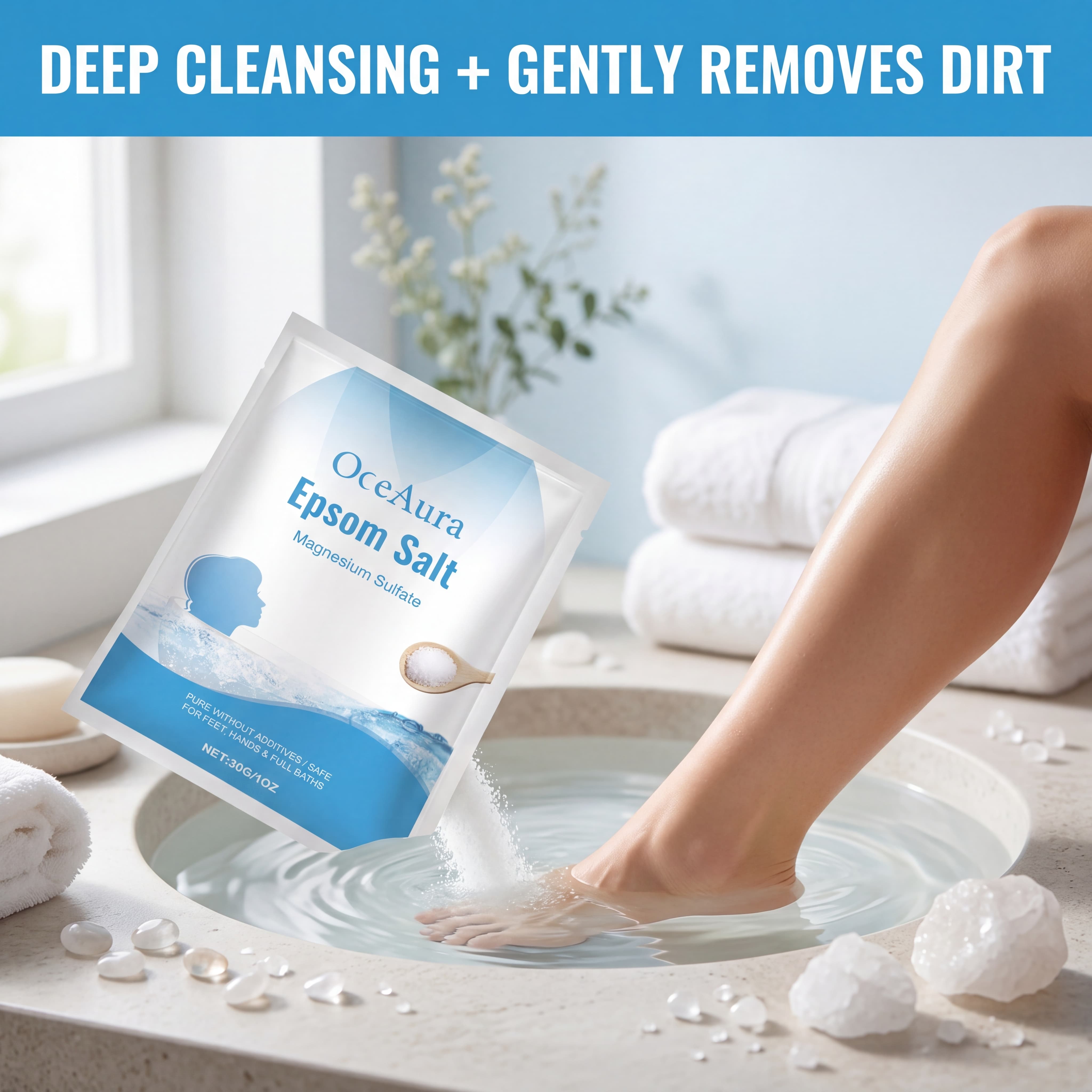 Pure Epsom Salt Magnesium Sulf – обзор и цена Bath Salts Magnesium
