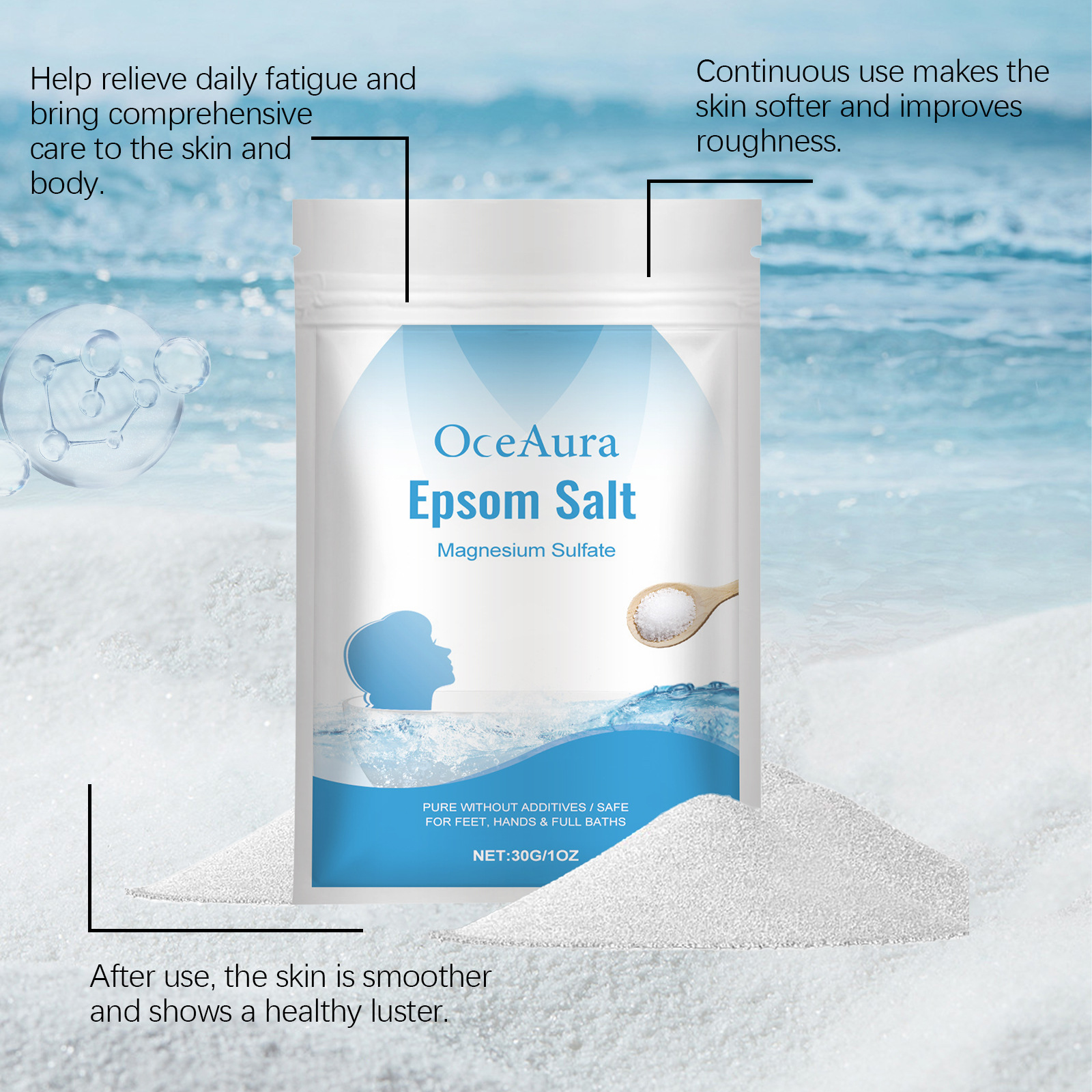 Epsom Salt Magnesium Sulfate M – обзор и цена Bath Salts Magnesium