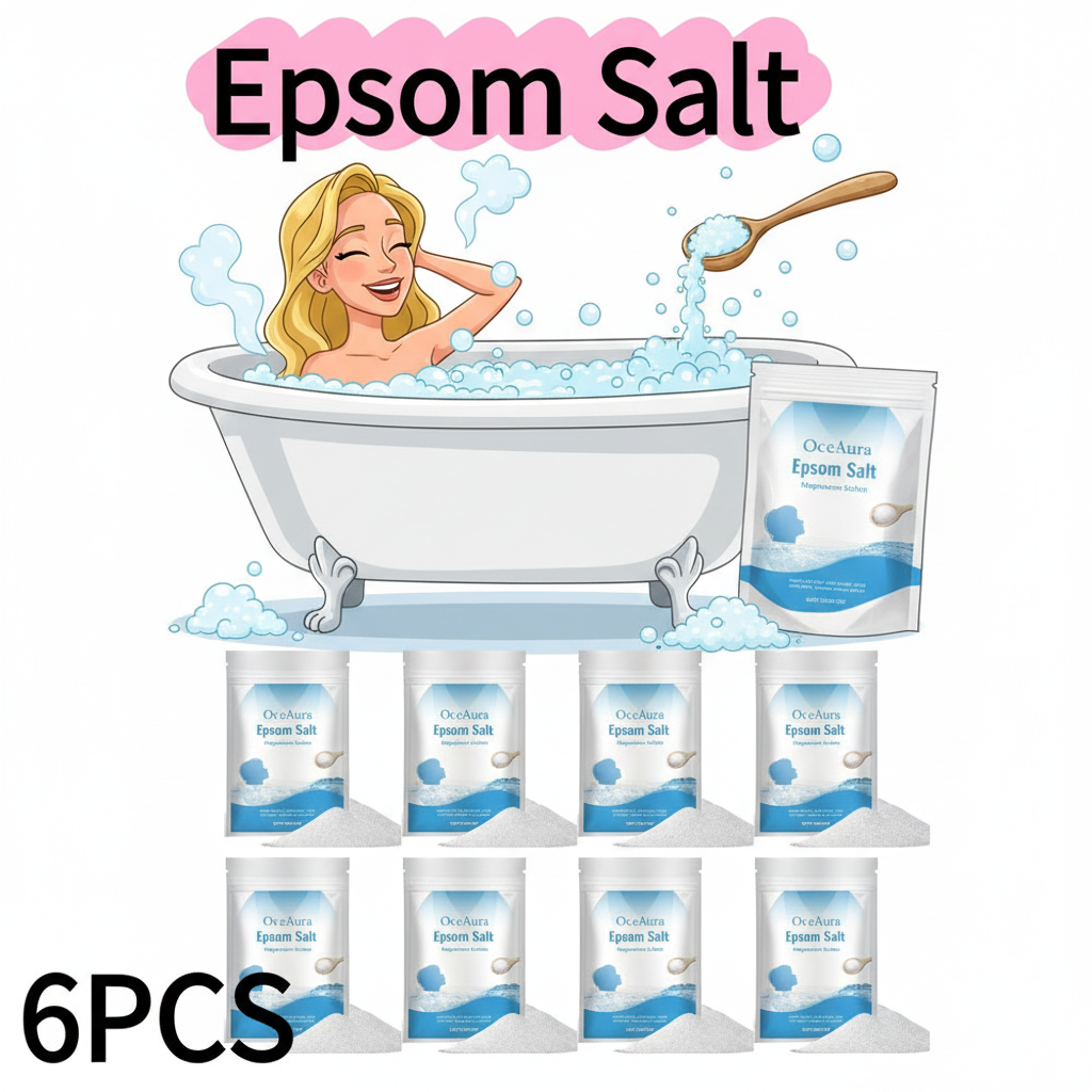 6PCS*30g Salt Magnesium Sulfat – обзор и цена Bath Salts Magnesium
