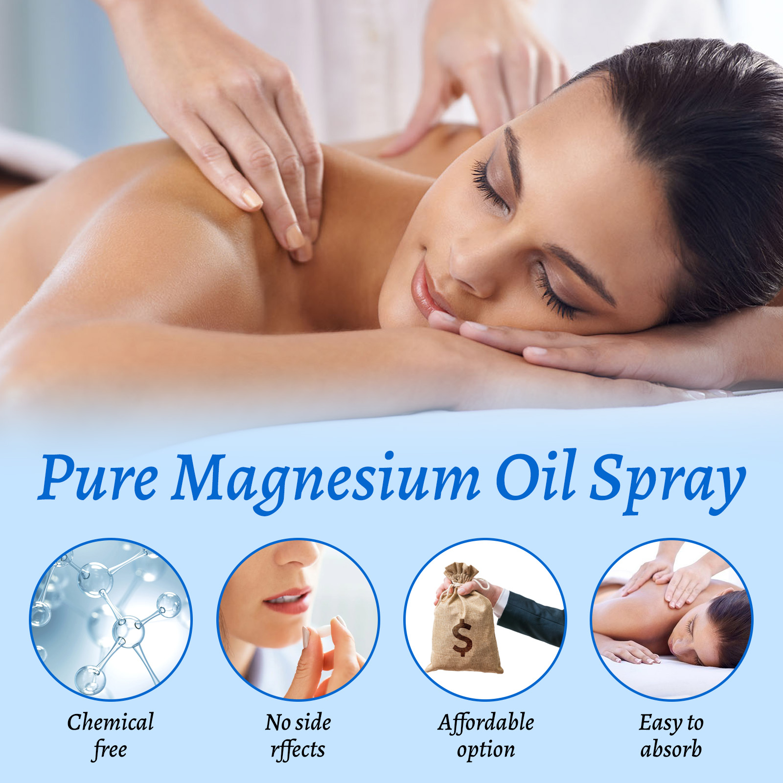 Natural Magnesium Oil 60ml - 1 – обзор и цена Bath Salts Magnesium